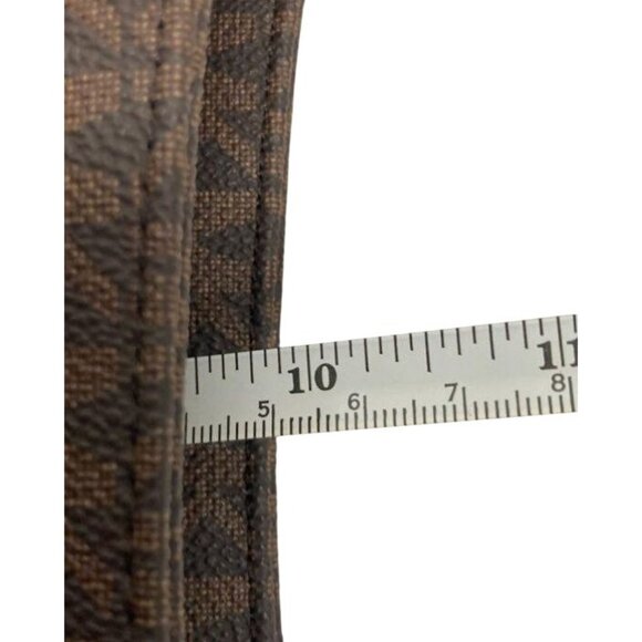 Michael Kors Brown Signature PVC Monogram Shoulder Bag With Adjustable Strap - Picture 6 of 7